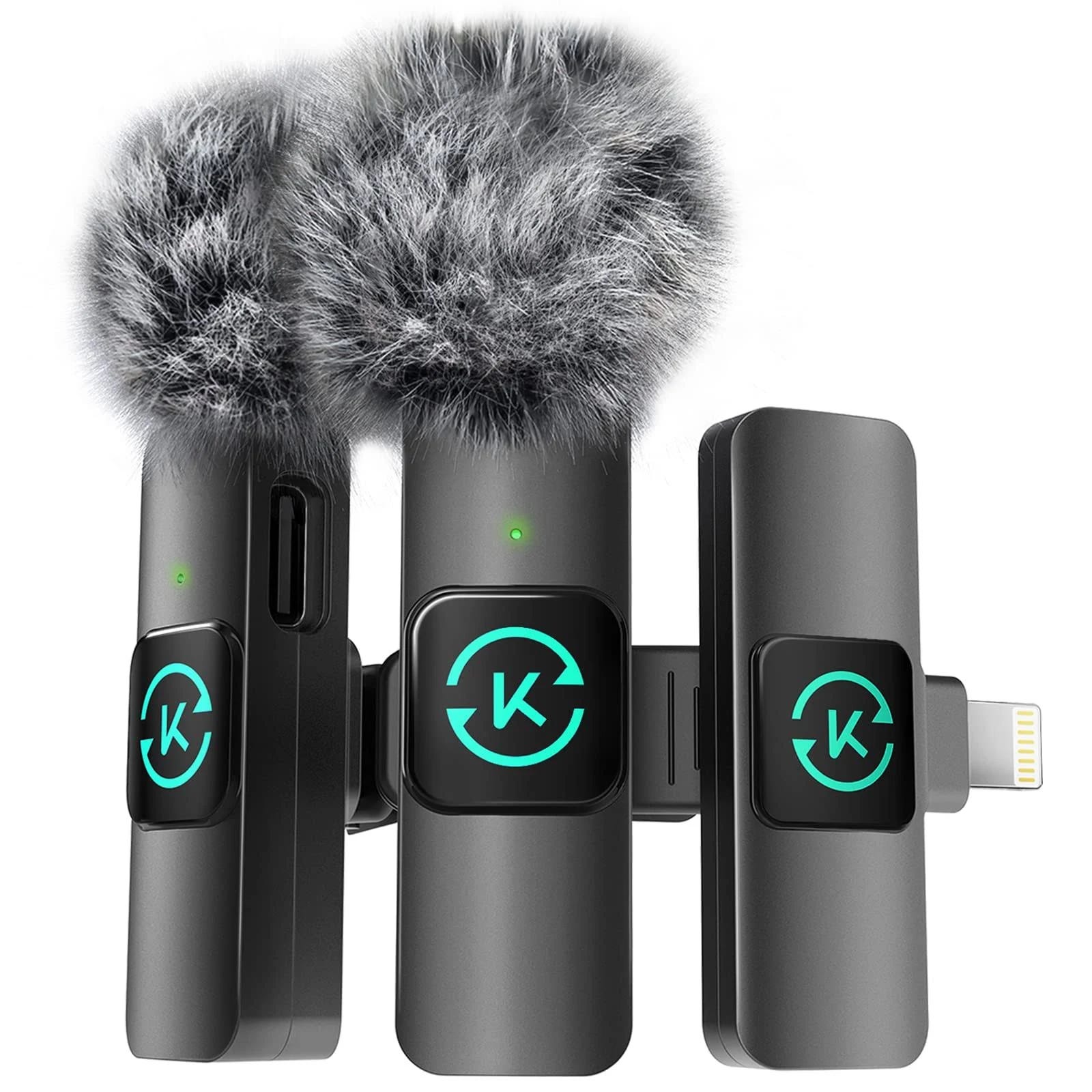 Kingwell Wireless Lavalier Microphone for iPhone - Enhanced Sound Quality | Image