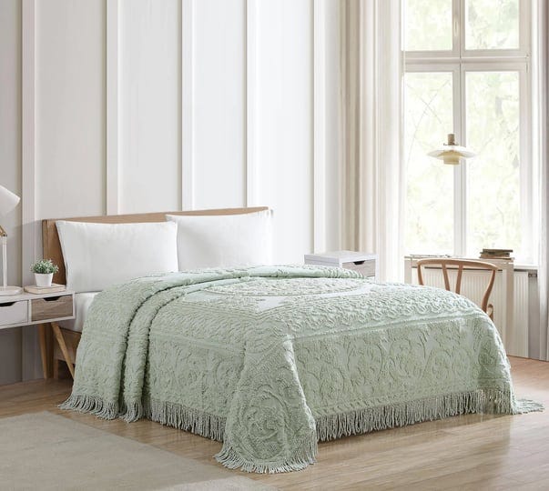 beatrice-home-fashions-medallion-chenille-bedspread-king-sage-1