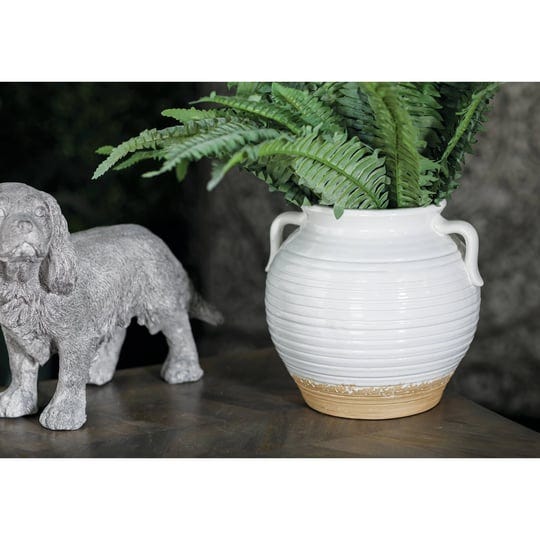 modern-10-x-8-inch-lacquered-white-stoneware-pot-planter-1