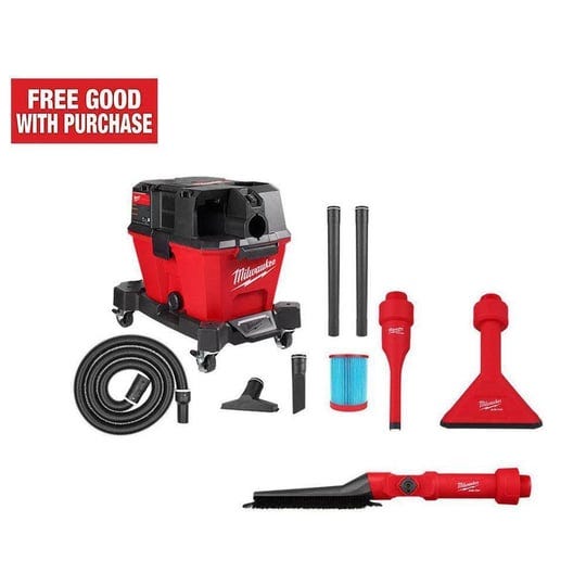 milwaukee-m18-fuel-6-gal-cordless-wet-dry-shop-vac-w-filter-hose-and-air-tip-1-1-4-in-2-1-2-in-brush-1