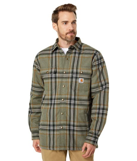 carhartt-mens-relaxed-fit-flannel-sherpa-lined-shirt-jac-basil-1