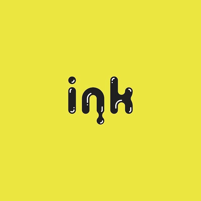 Clever Typographic Logos - Ink