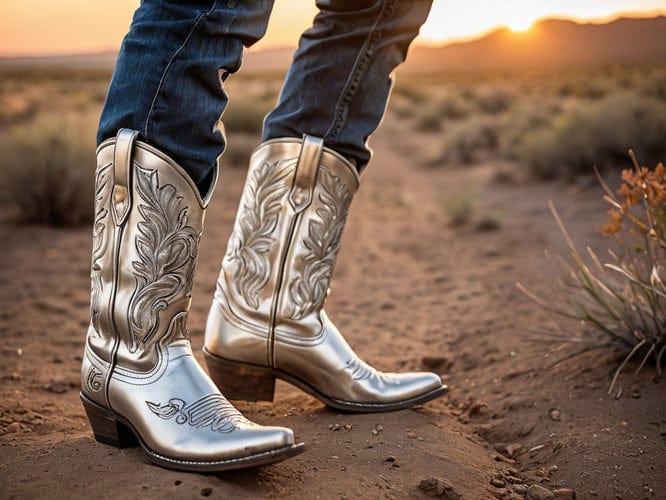 Silver-Cowboy-Boots-1