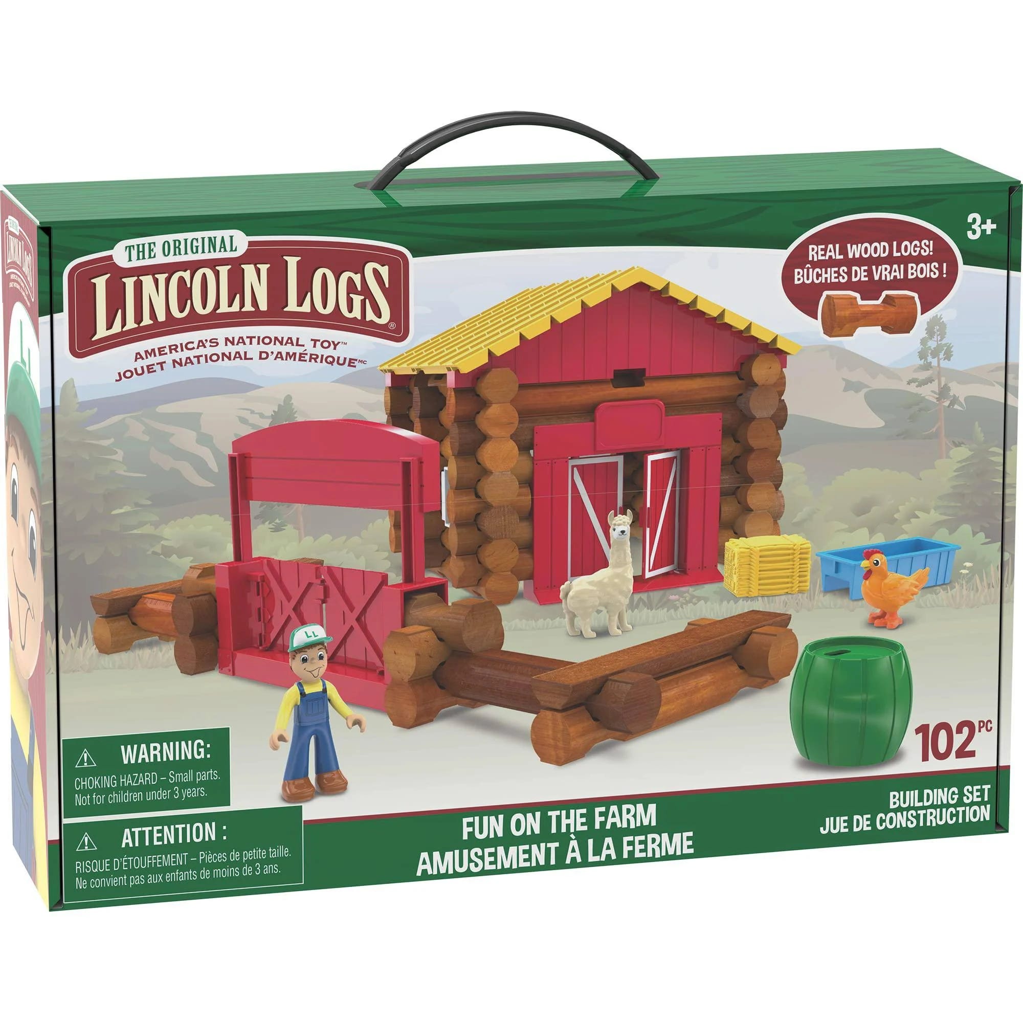 Lincoln Logs: Fun on The Farm Building Set for All Ages | Image