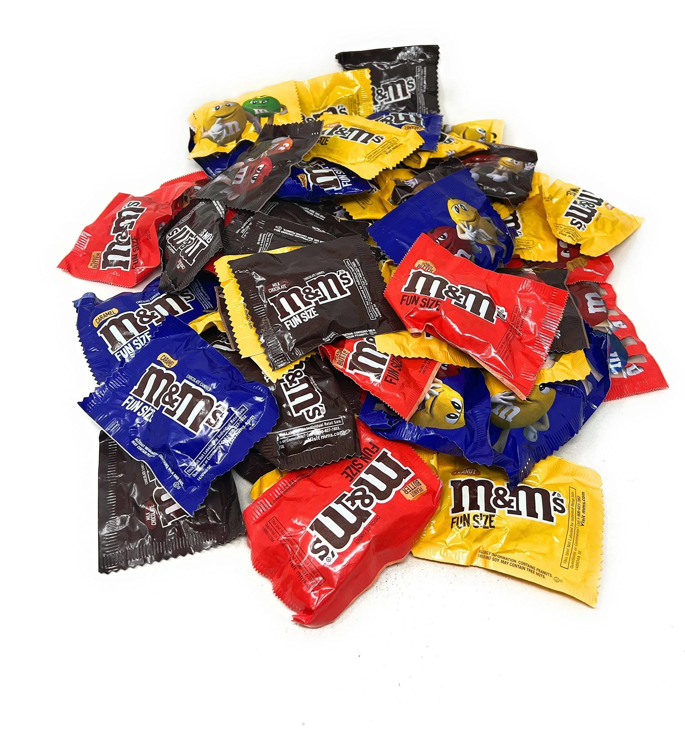 M&M Peanut Butter, Carmel, and Peanut Combo: American Candy Variety Bag | Image