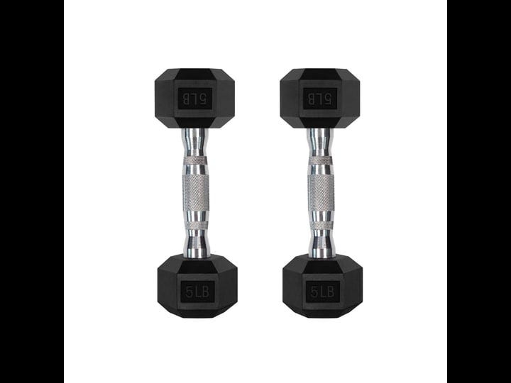 ritfit-5-300lbs-rubber-encased-hex-dumbbell-sets-with-optional-rack-for-home-gym-coated-hand-weights-1