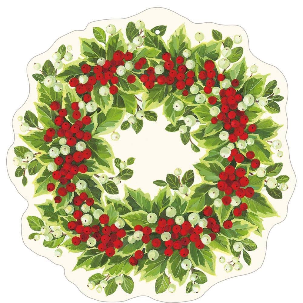 Elegant Christmas Holly & Berry Gift Tags | Image