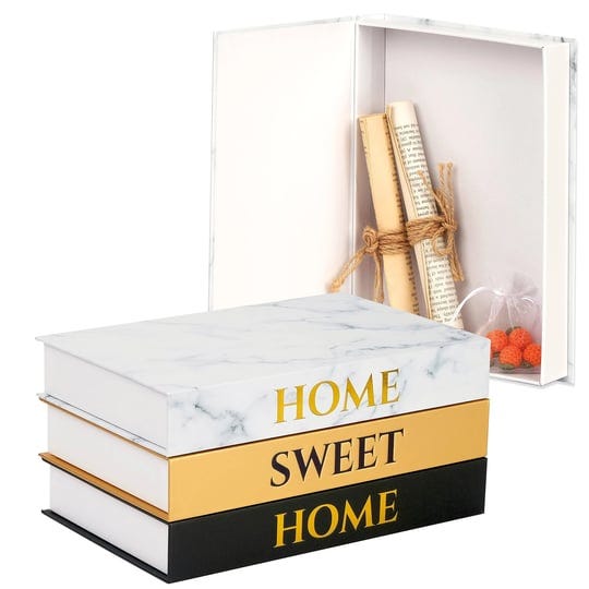 cantalop-home-sweet-home-stacked-books-decor-set-of-3-decorative-books-storage-box-faux-books-for-de-1