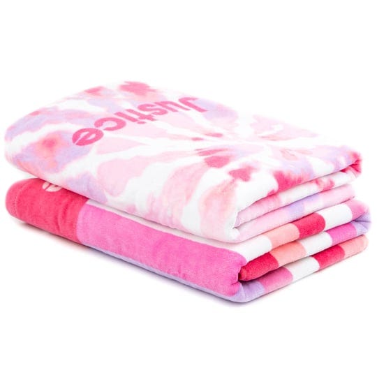 justice-pink-tie-dye-and-pink-stripe-2-pack-towel-set-pink-30-x-54-1