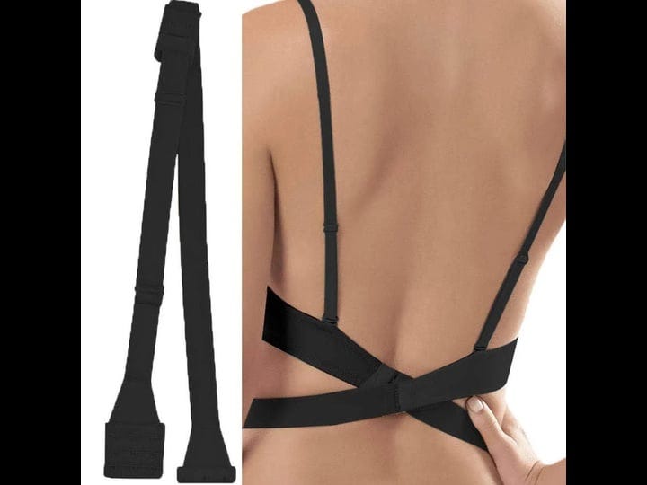 just-behavior-low-back-bra-converter-adjustable-strap-extender-for-backless-dress-black-3-hook-new-o-1