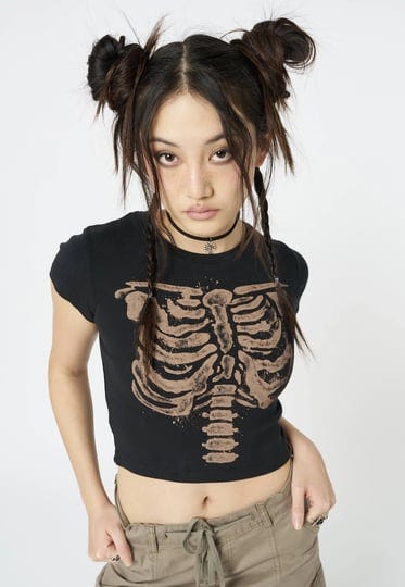 minga-london-skeleton-black-graphic-print-baby-black-t-shirt-1