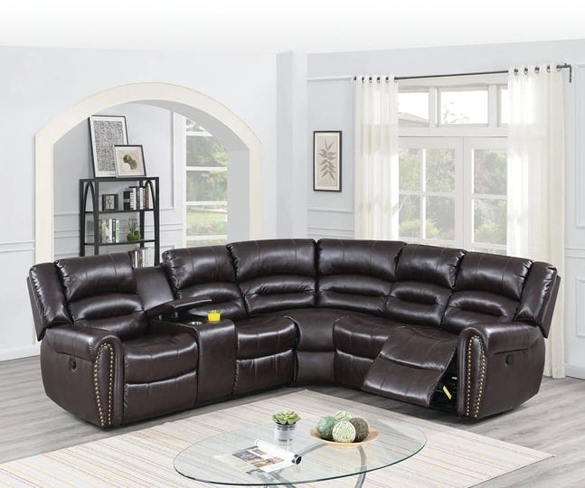 poundex-f6744-motion-sectional-in-brown-bonded-leather-1