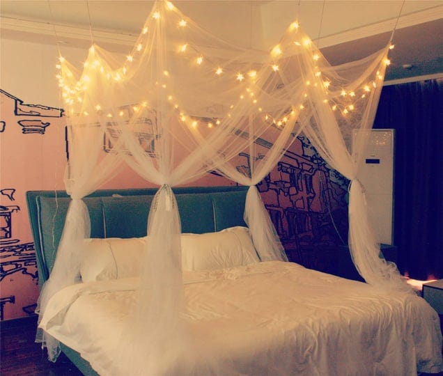 comtelek-8-corner-bed-canopy-with-100-led-star-string-lights-battery-operated-bed-netting-unique-sty-1