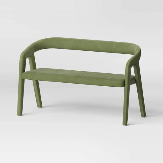 lana-curved-back-upholstered-dining-bench-olive-green-velvet-threshold-1