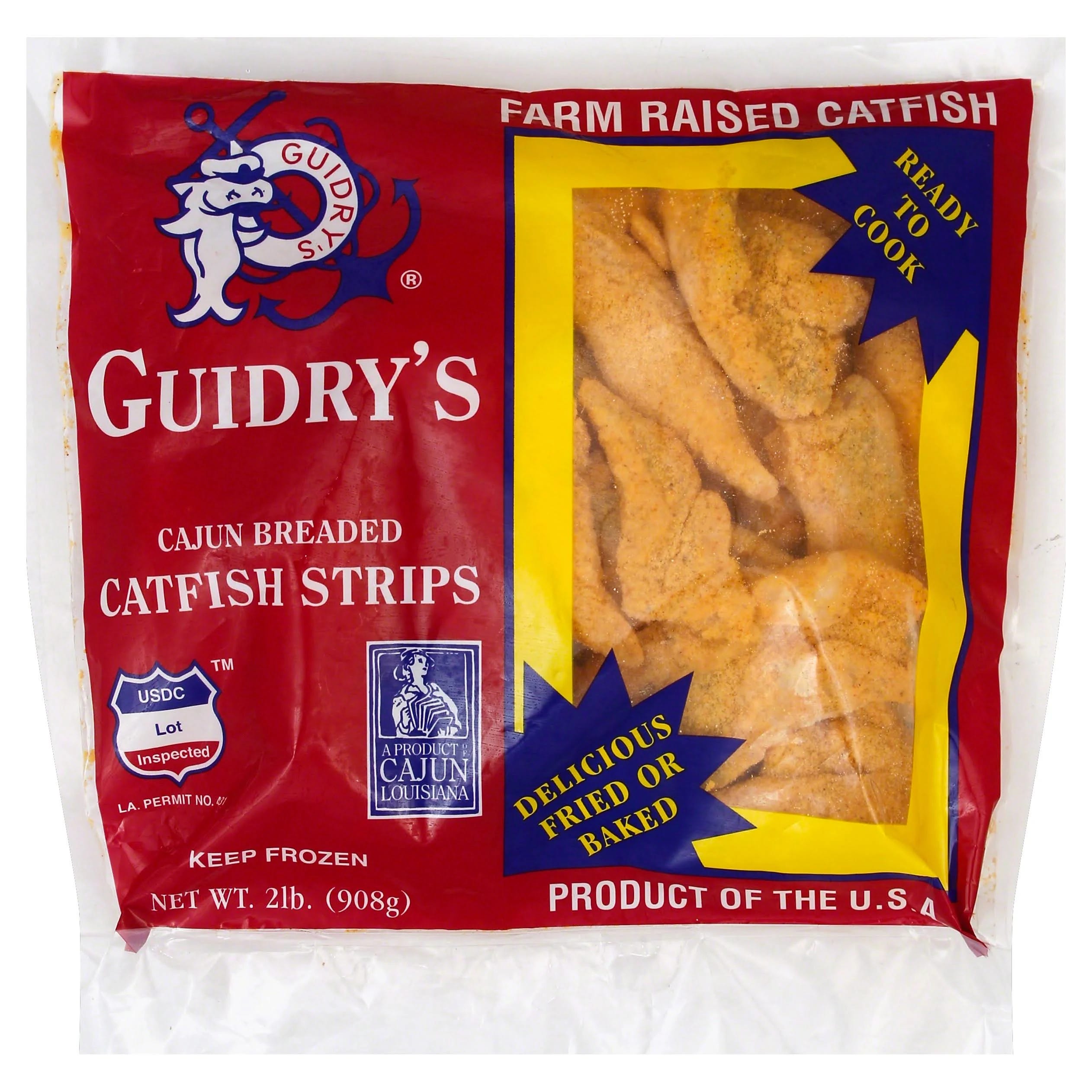 Cajun Breaded Catfish Strips - 2 lb | Image