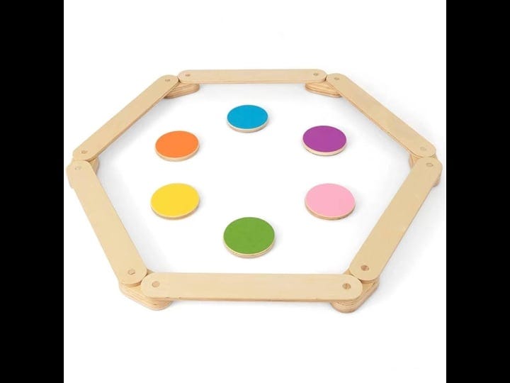 costway-12-piece-kids-wooden-balance-beam-with-colorful-steeping-stones-1