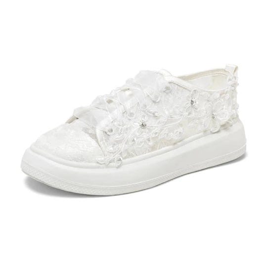 jjs-house-womens-wedding-shoes-lace-satin-flat-heel-round-toe-bridal-shoes-wedding-sneakers-rhinesto-1