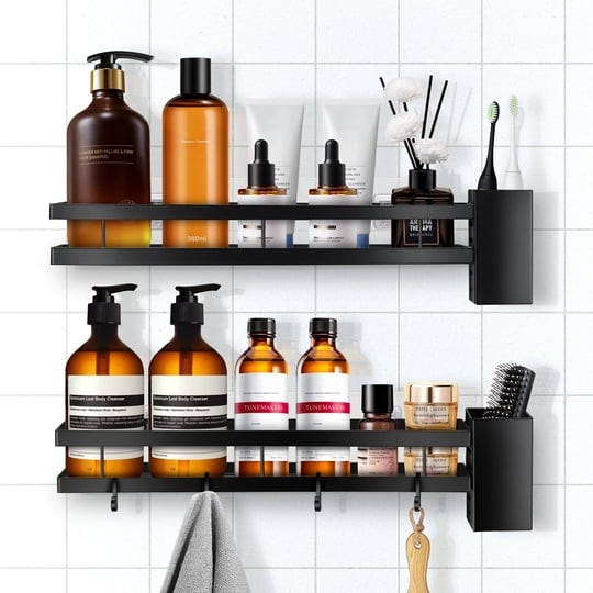 woodword-shower-caddy-15-7-extra-large-bathroom-shower-organizer-self-adhesive-black-bathroom-shelve-1