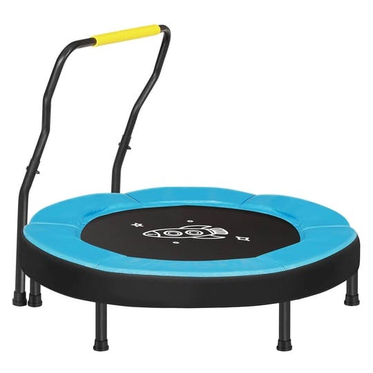 songmics-trampoline-for-kids-3ft-mini-trampoline-with-handlebar-36-inch-blue-1