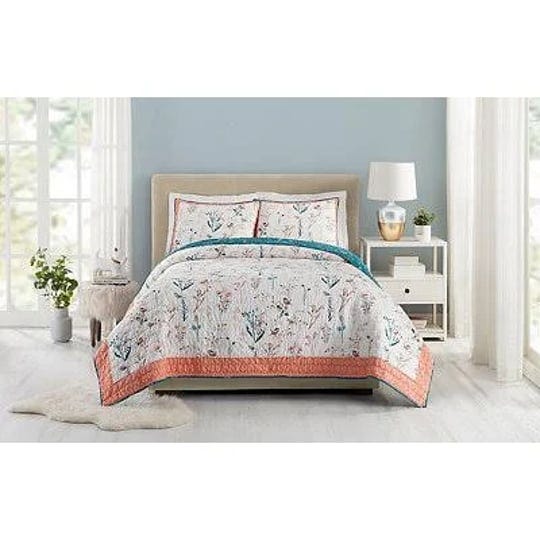 quilt-set-3-piece-blue-orange-white-full-queen-cotton-kirklands-home-1