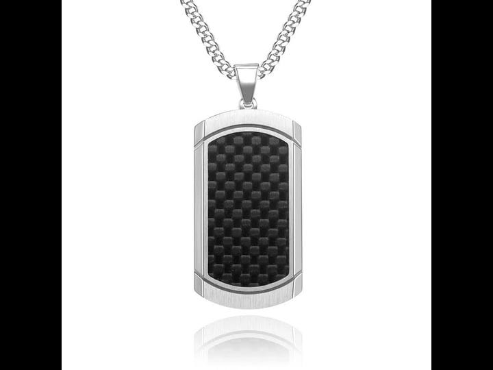 stainless-steel-holographic-carbon-fiber-inlay-dog-tag-pendant-helloice-1