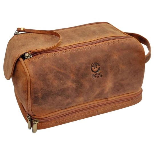 rustic-town-genuine-leather-travel-toiletry-bag-dopp-kit-organizer-brown-1