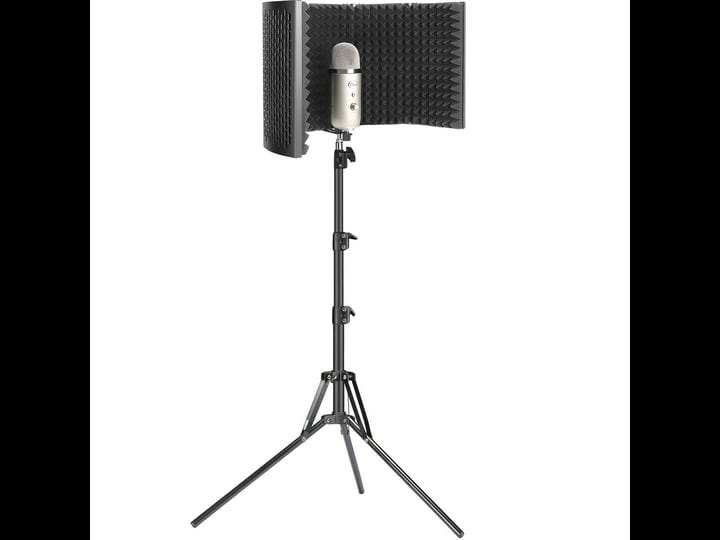 microphone-isolation-shield-with-stand-curved-panel-mic-stand-with-isolation-shield-for-blue-yeti-sh-1
