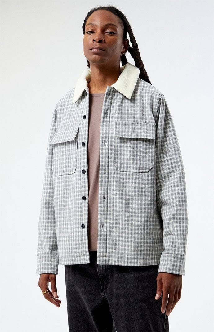 Plaid Sherpa Shacket for Men: Stylish and Comfortable Shacket Perfect for Winter | Image