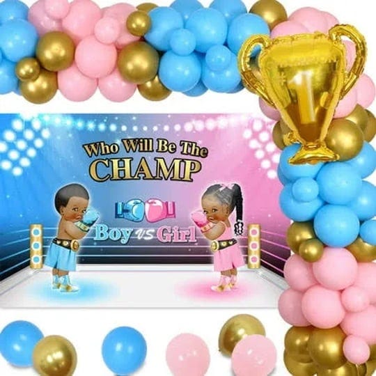 boxing-theme-gender-reveal-party-decorations-pink-and-blue-gender-reveal-balloons-garland-arch-champ-1