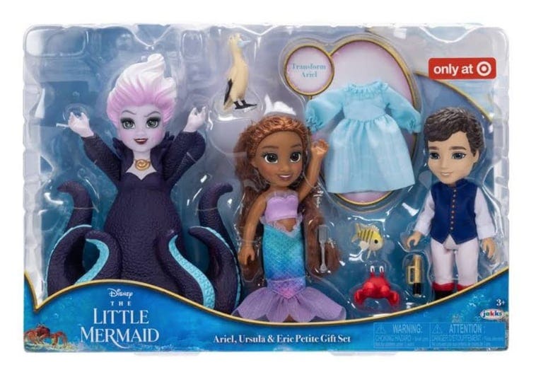 disneys-the-little-mermaid-ariel-ursula-eric-6-petite-doll-gift-set-1