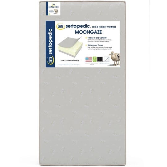 sertapedic-moongaze-crib-and-toddler-mattress-white-1