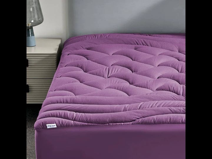 sleep-zone-king-size-cooling-mattress-pad-premium-zoned-quilted-fitted-mattress-topper-elastic-mattr-1