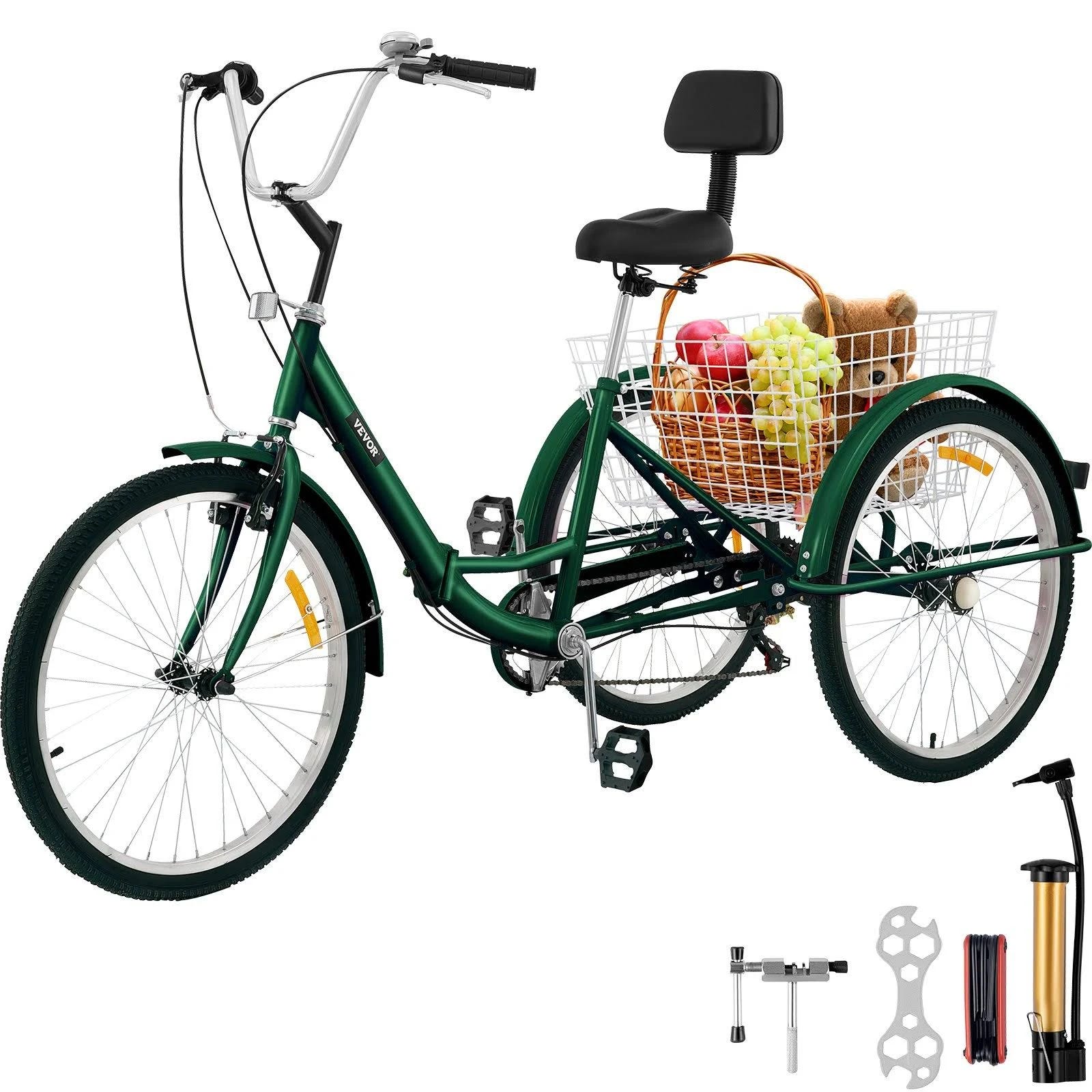 Vevor Foldable 24-Wheel Adult Tricycle | Image