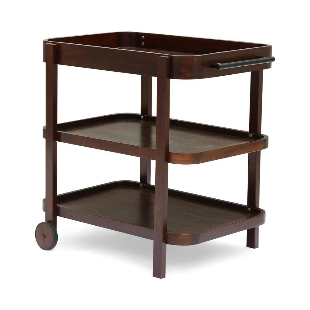 Selleck Wood Espresso Bar Cart - Christopher Knight Home | Image