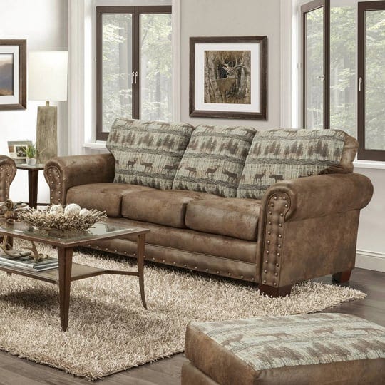 american-furniture-classics-8505-90-deer-teal-brown-lodge-tapestry-sofa-sleeper-1