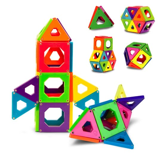 discovery-kids-24-piece-magnetic-tile-building-blocks-construction-set-1