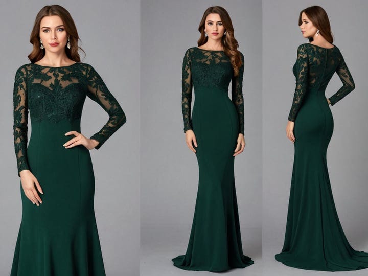 Long-Sleeve-Dark-Green-Dress-6
