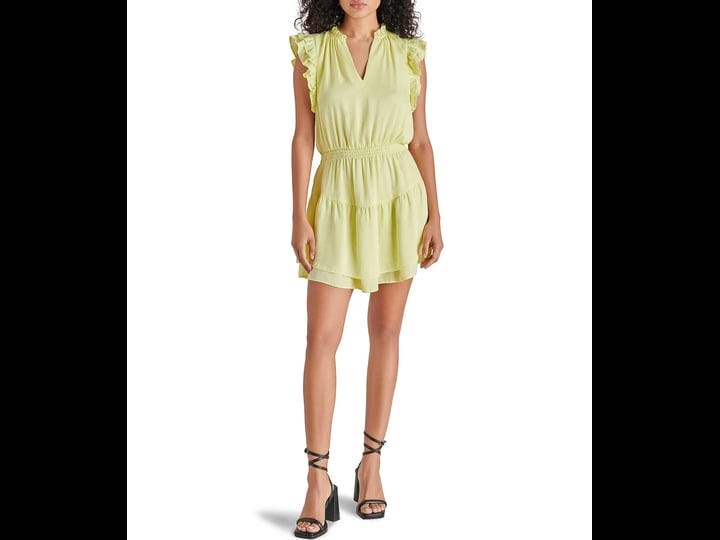 steve-madden-prairie-dreams-satin-v-neck-ruffle-cap-sleeve-mini-blouson-dress-womens-s-key-lime-1