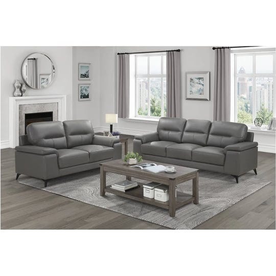 roxine-dark-gray-top-grain-leather-living-room-set-3-piece-1