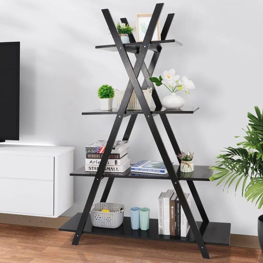 nouva-4-tier-ladder-bookshelf-storage-shelves-a-frame-wooden-ladder-open-display-shelves-floor-shlef-1