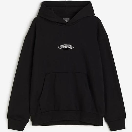 men-black-loose-fit-printed-hoodie-size-l-hm-1