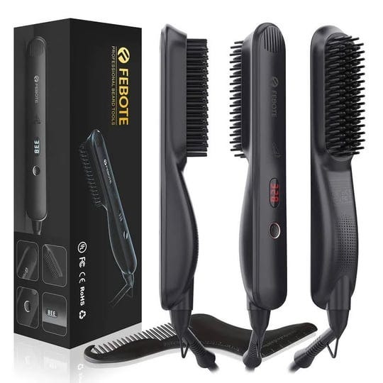 febote-deluxe-beard-straightener-for-men-ionic-heated-beard-brush-with-lcd-5-1