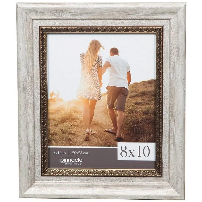 Beautiful Ornate White & Gold Picture Frame | Image