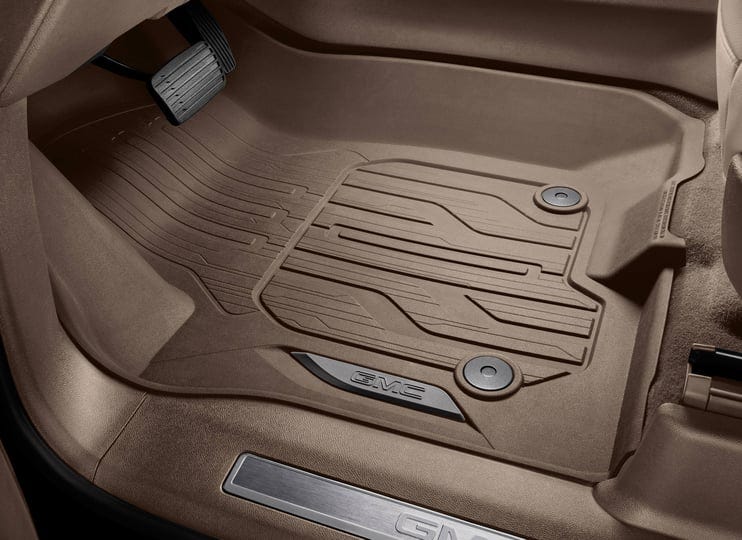 gmc-accessories-first-row-premium-all-weather-floor-liners-in-teak-with-gmc-logo-1