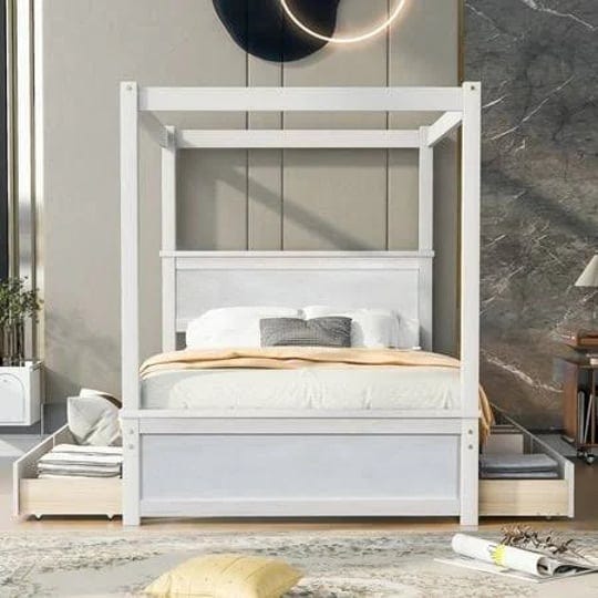 churanty-full-size-canopy-bed-frame-with-headboardwood-full-platform-bed-with-4-storage-drawerswhite-1