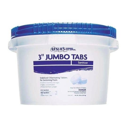 leslies-3-inch-jumbo-chlorine-tabs-20lb-bucket-1