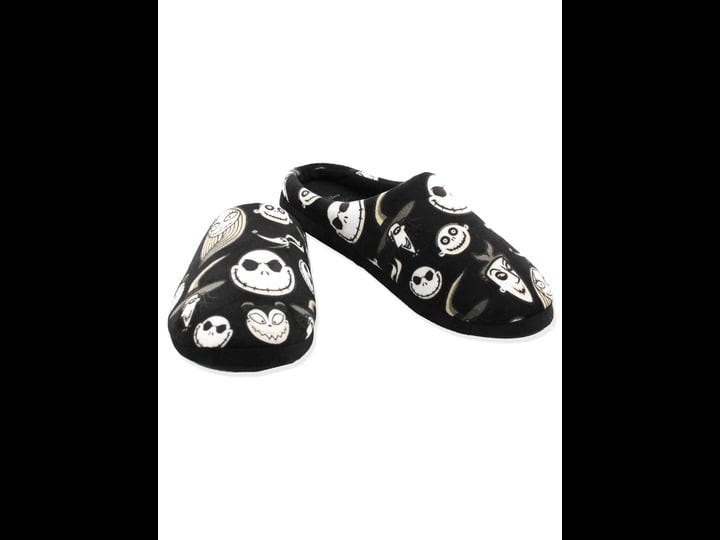 disney-the-nightmare-before-christmas-adult-womens-scuff-slide-on-slippers-ch90196-size-medium-black-1