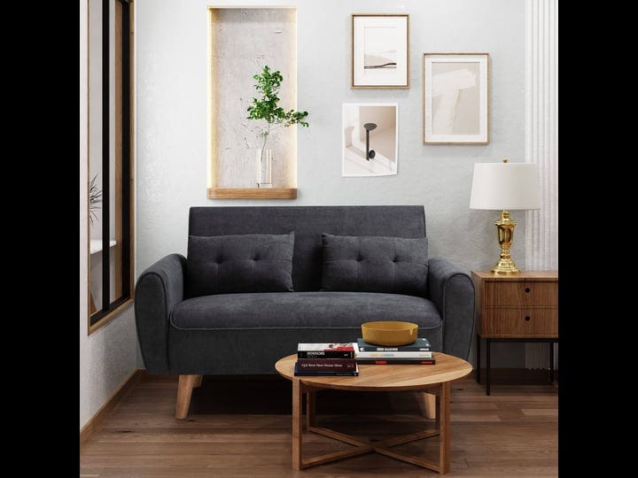 shintenchi-47-black-wood-loveseat-sofa-350-lbs-weight-capacity-simple-assembly-required-1