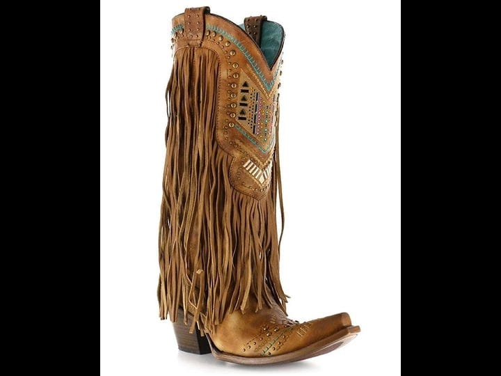 corral-womens-aztec-fringe-cowgirl-boots-snip-toe-1