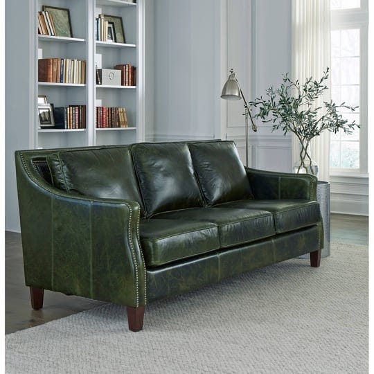 essex-distressed-green-top-grain-leather-sofa-1